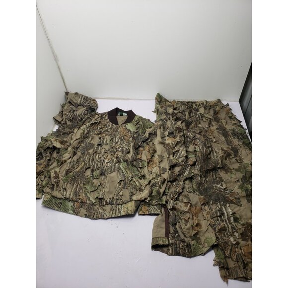 Cabela's 3D Leaf Camouflage Hunting Suit Jacket & Pants Men’s 3XL Turkey Ghillie